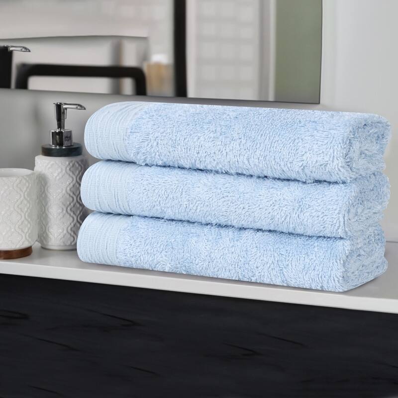 Superior Sierra Rayon From Bamboo Cotton Blend Bath Towel Set of 3