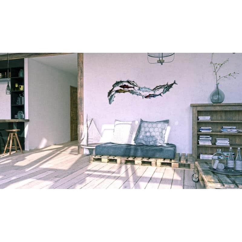 Ocean Fish Metal wall art - 48x20