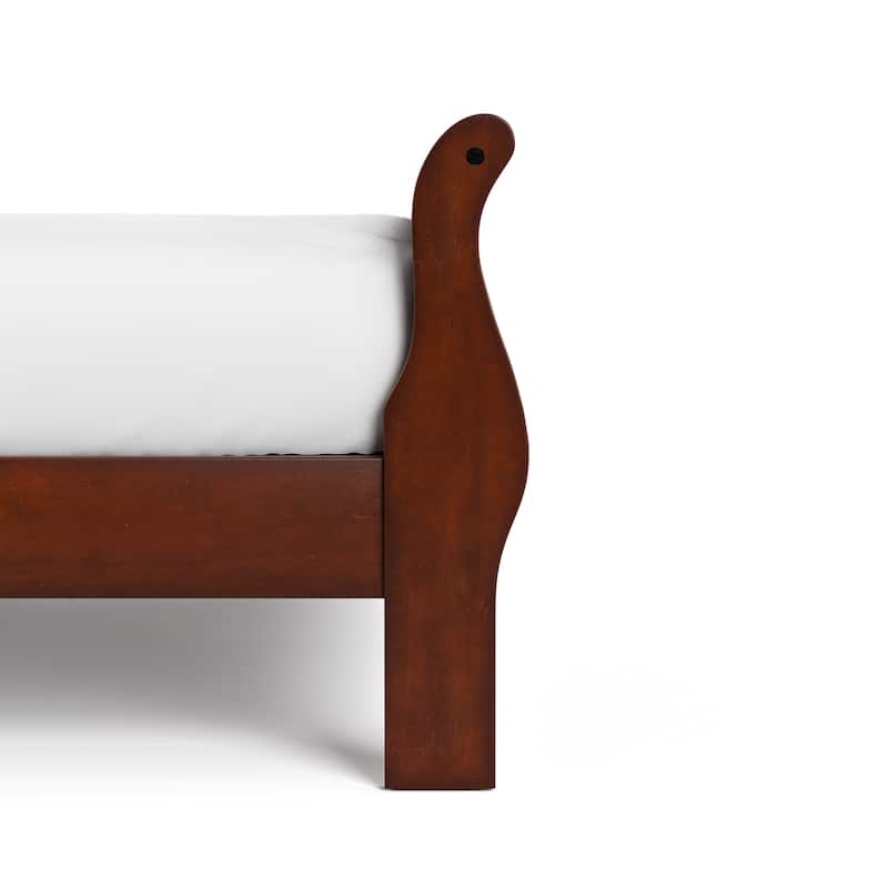 Furniture of America Devi Traditional Solid Wood Sleigh Bed