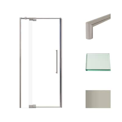 Transolid IPD367610C-T Irene 76" High x 36" Wide Pivot Semi Frameless