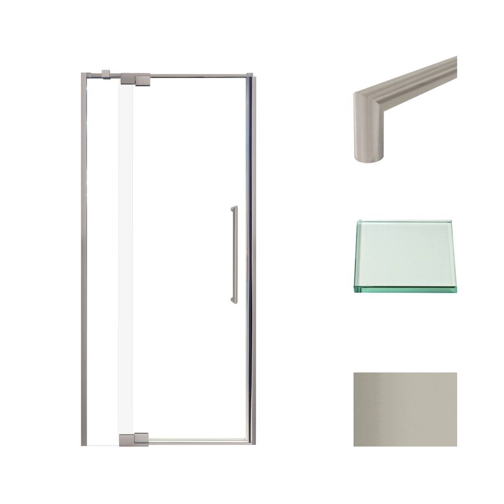 Transolid IPD367610C-T Irene 76" High x 36" Wide Pivot Semi Frameless