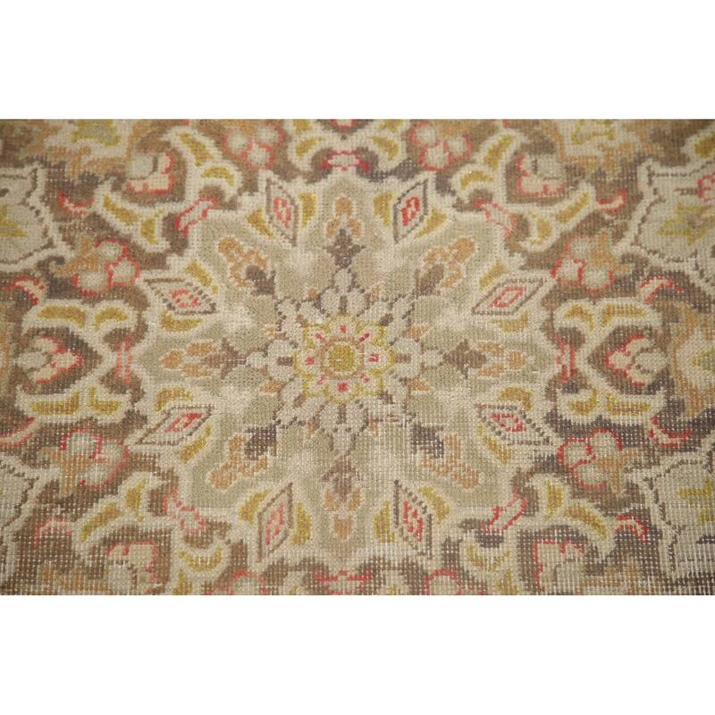Hand Knotted Oriental 100% Wool Carpet Traditional Floral Red Najafabad Area Rug - 11' 5'' X 7' 9''