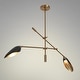preview thumbnail 16 of 45, Modern Multi-Light Large Black Gold Sputnik Chandelier Metal Pendant Lights for Dining Room