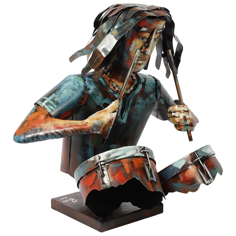 Iron Hand-Painted Colorful Art Sculpture