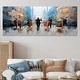 preview thumbnail 3 of 12, Orange African American Harlem City Muscians I - Music Jazz Canvas Wall Art Set - Oversized Traditional Wall Art Decor 60 in. W x 28 in. H - 5 Equal Panels