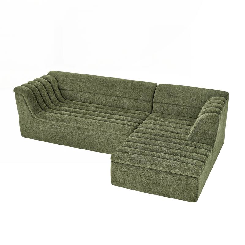 106" L-Shaped Modular Sectional Sofa with Chaise for Living Room