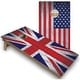 preview thumbnail 1 of 4, Solid Wood Cornhole Boards - UK & USA Flag Design Premium 2x4 (24" x 48") - Include ALL Accessories