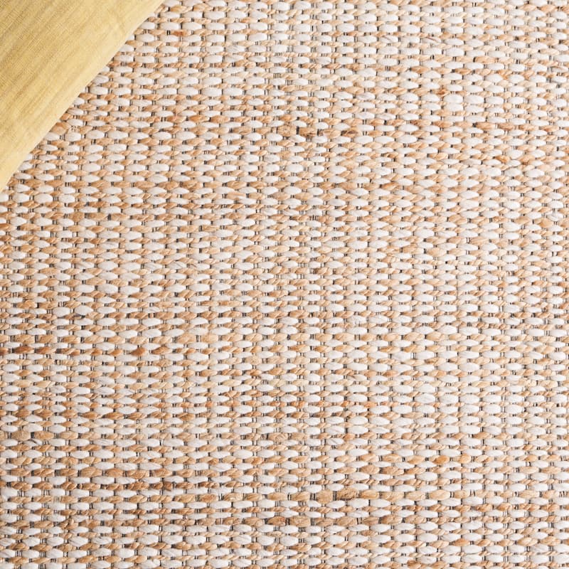 SAFAVIEH Flatweave Natural Cvetelina Fiber Farmhouse Jute Rug