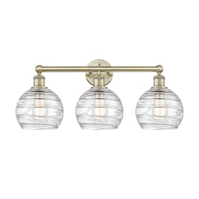 Innovations Lighting Athens Deco Swirl - 3 Light 26" Bath Vanity Light.
