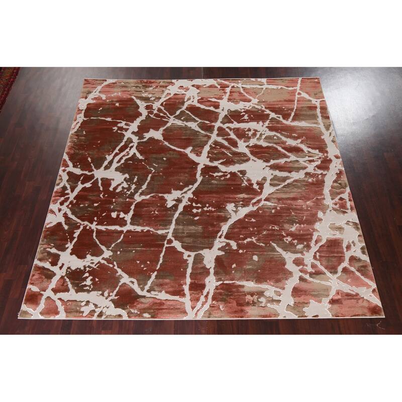 Abstract Transitional Turkish Oriental Rug Contemporary Carpet