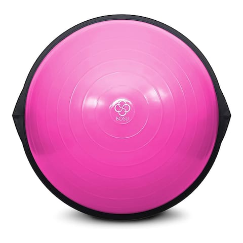 Bosu Pro Multi Functional Home Gym 25 Inch Balance Strength Trainer Ball, Pink - 25 x 25 x 10 in