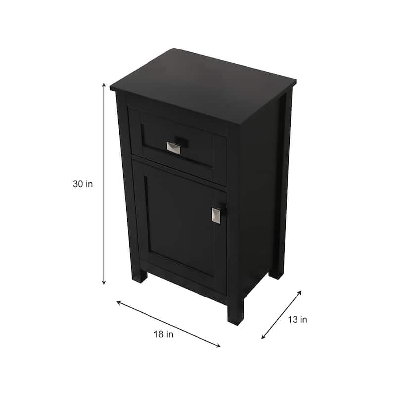 Indigo Home 18 Inch Bathroom Storage Freedstanding Cabinet