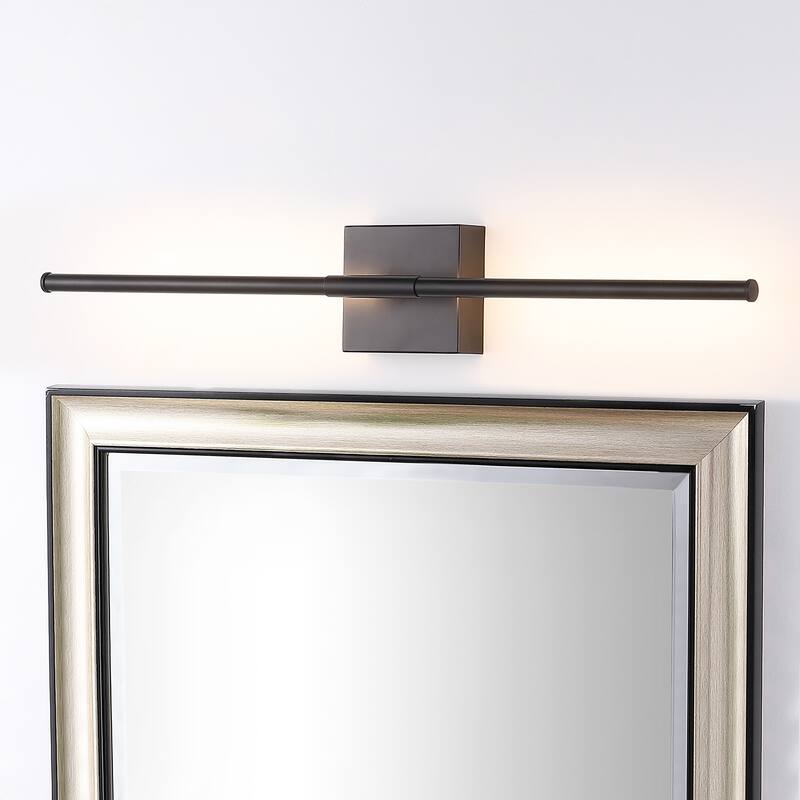 28" Dimmable Integrated LED Metal Wall Sconce, by JONATHAN Y