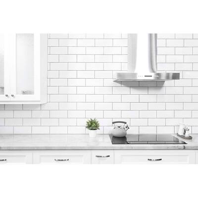 Art3d 14"x12" Peel and Stick Subway Tile Backsplash for Kitchen (10-Pack)