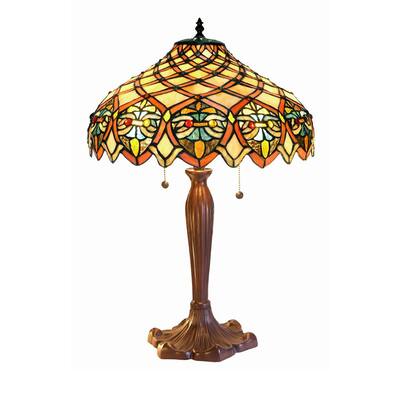 Tiffany-style Arielle Table Lamp - 11" x 20" x 24"