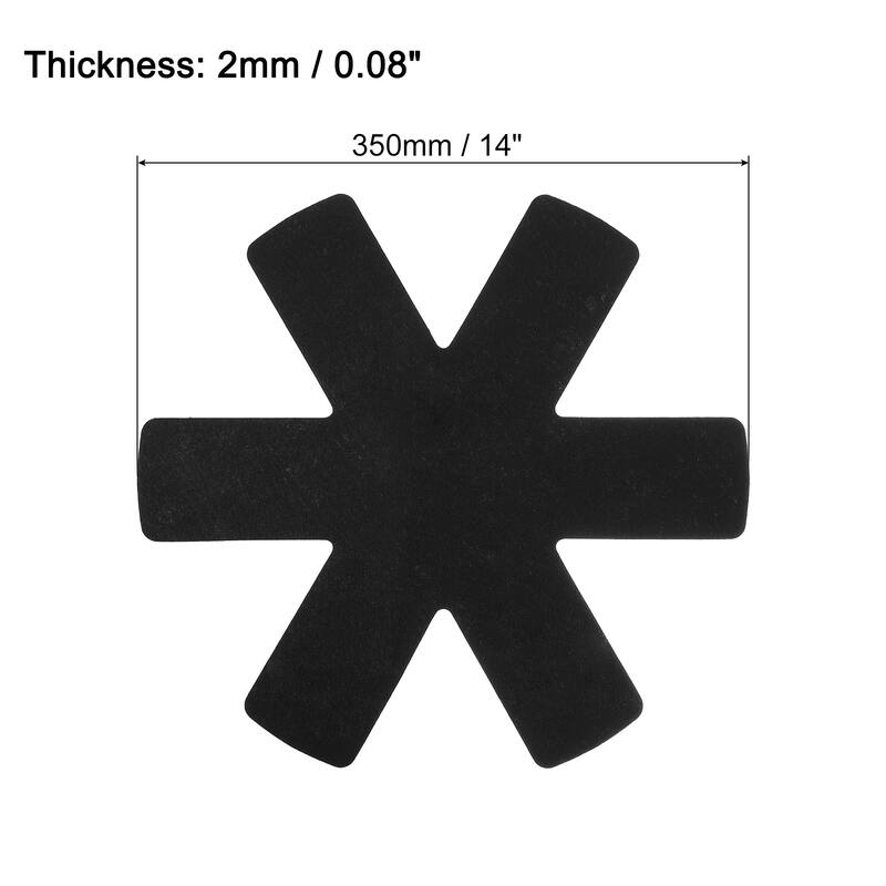 Pot and Pan Protectors for Stacking, 3pcs Felt Pan Protectors - Black - 350mm