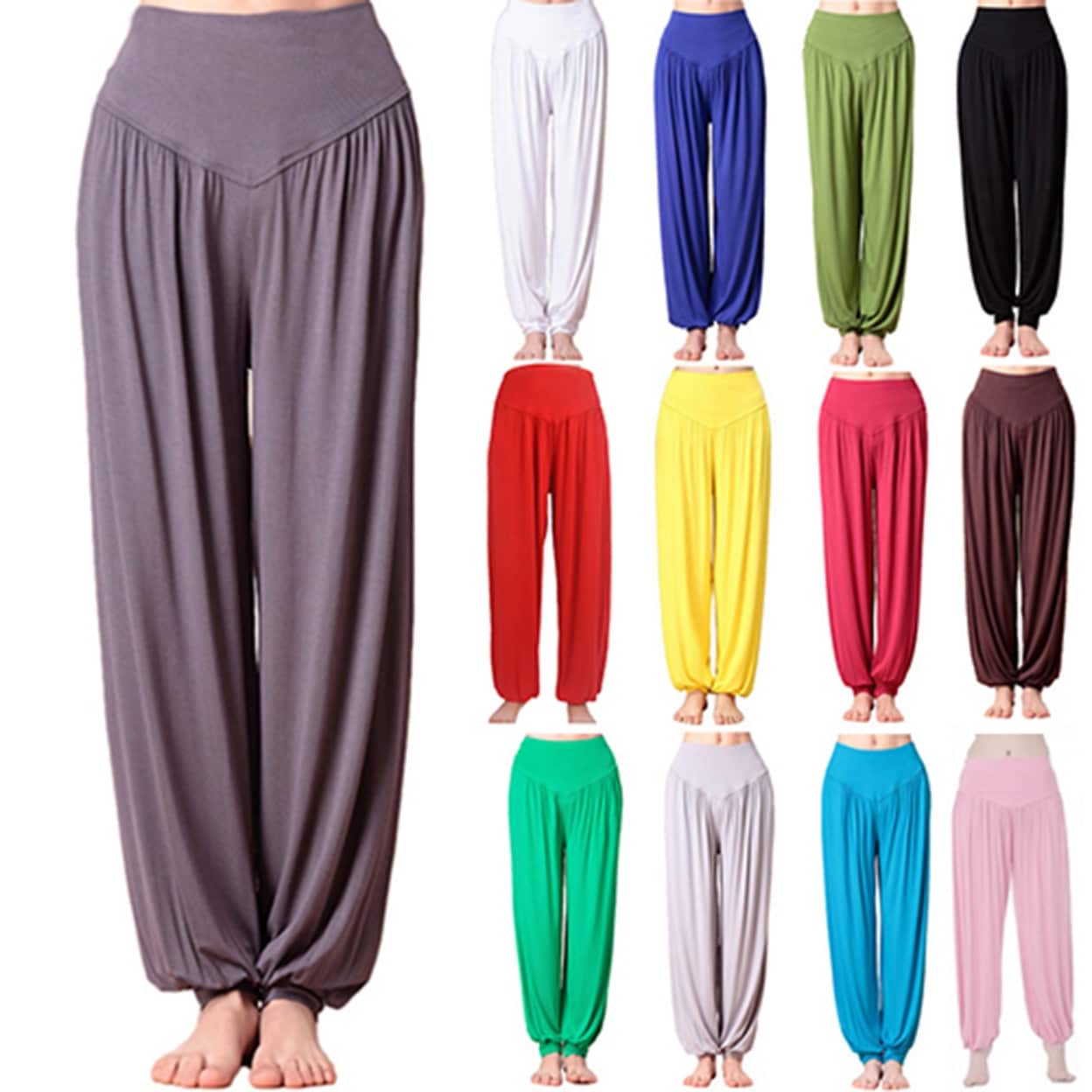 Womens Harem Trousers Leggings Plus Size Ali Baba Long Pants Baggy Pants