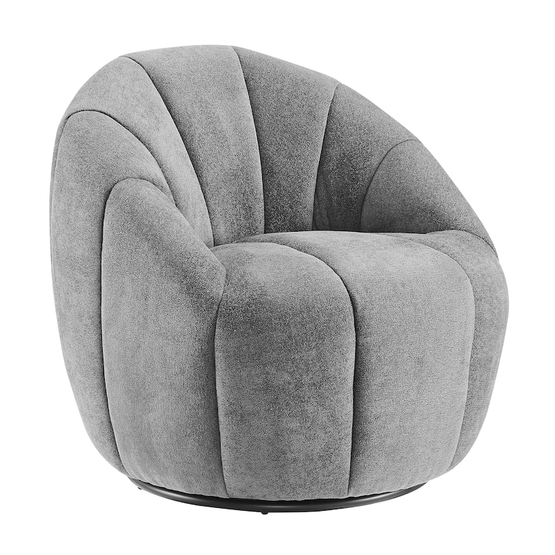Art Leon Modern Swivel Barrel Chair