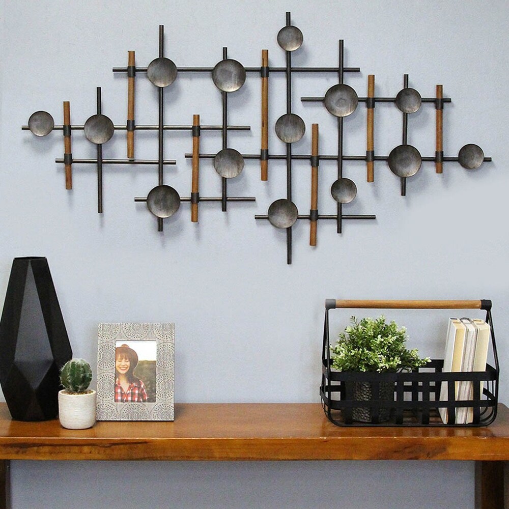 Shop Stratton Home Decor Handcrafted Metal And Wood Wall Sculpture