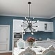 preview thumbnail 7 of 12, 18-Light Industrial Modern Metal Black Sputnik Chandelier