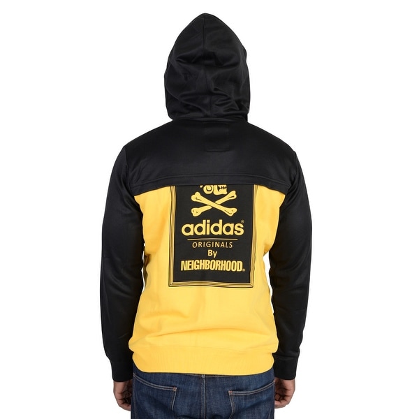 yellow adidas zip up