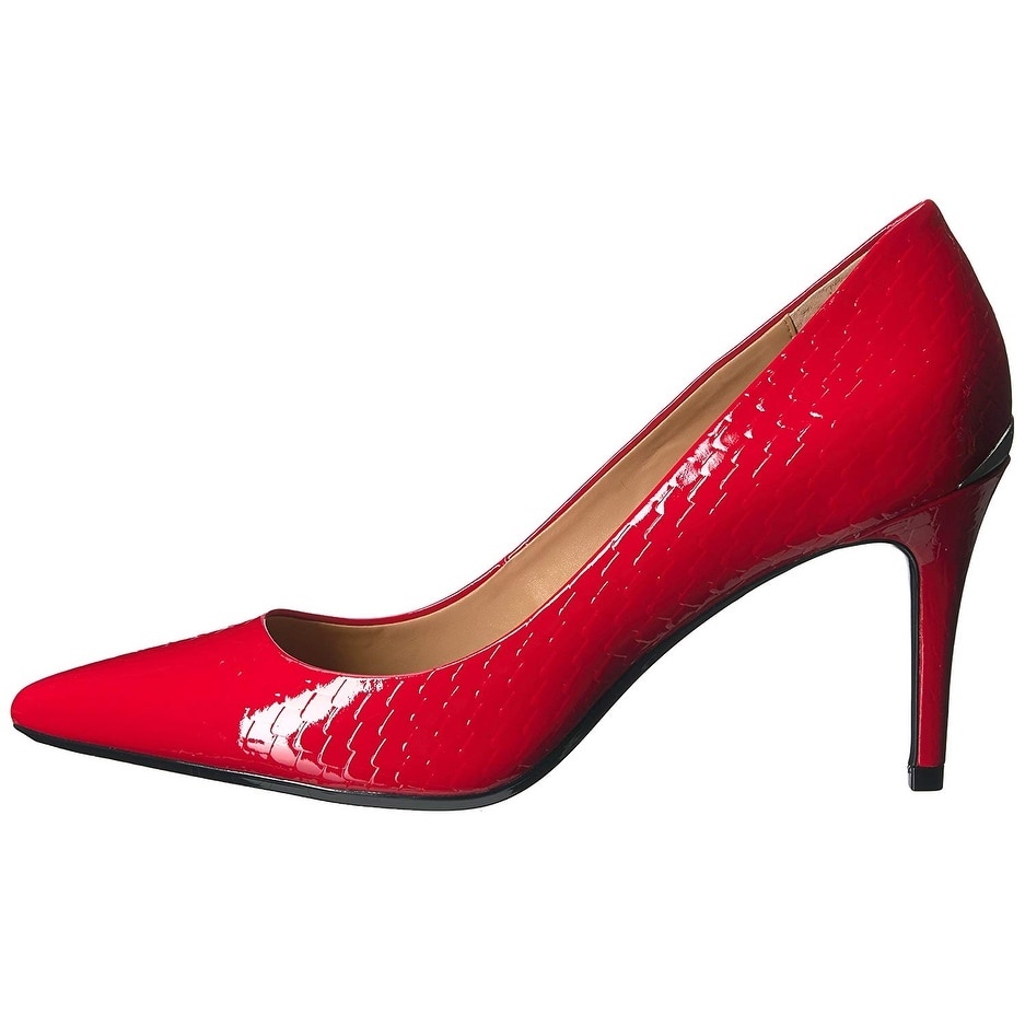 calvin klein snakeskin pumps