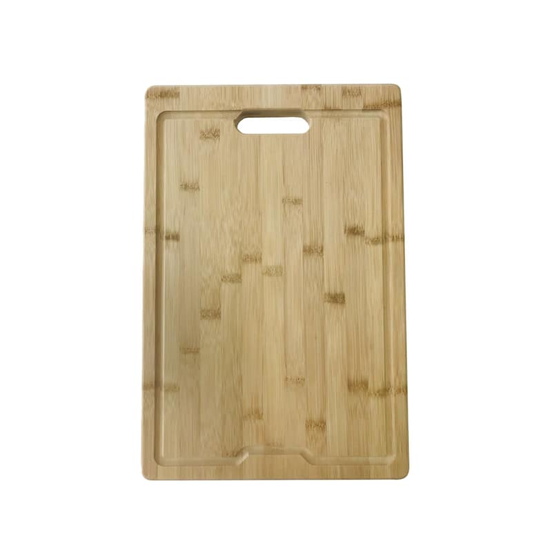 STYLISH 17 inch Large and Thick Bamboo Cutting Board with Juice Groove - 16.75" x 11"