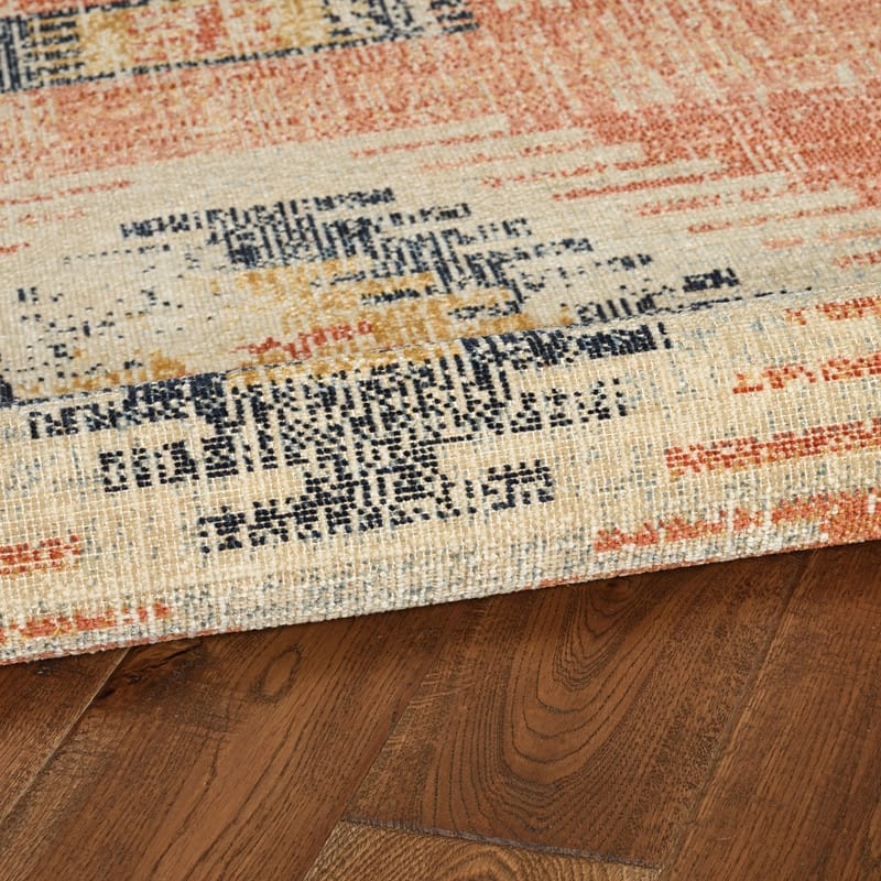 Linon Great Zero Barlow Bohemian Ivory/Rust Area Rug
