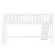 preview thumbnail 7 of 13, Twin Loft Bed with Ladder and Slide White Platform Bed