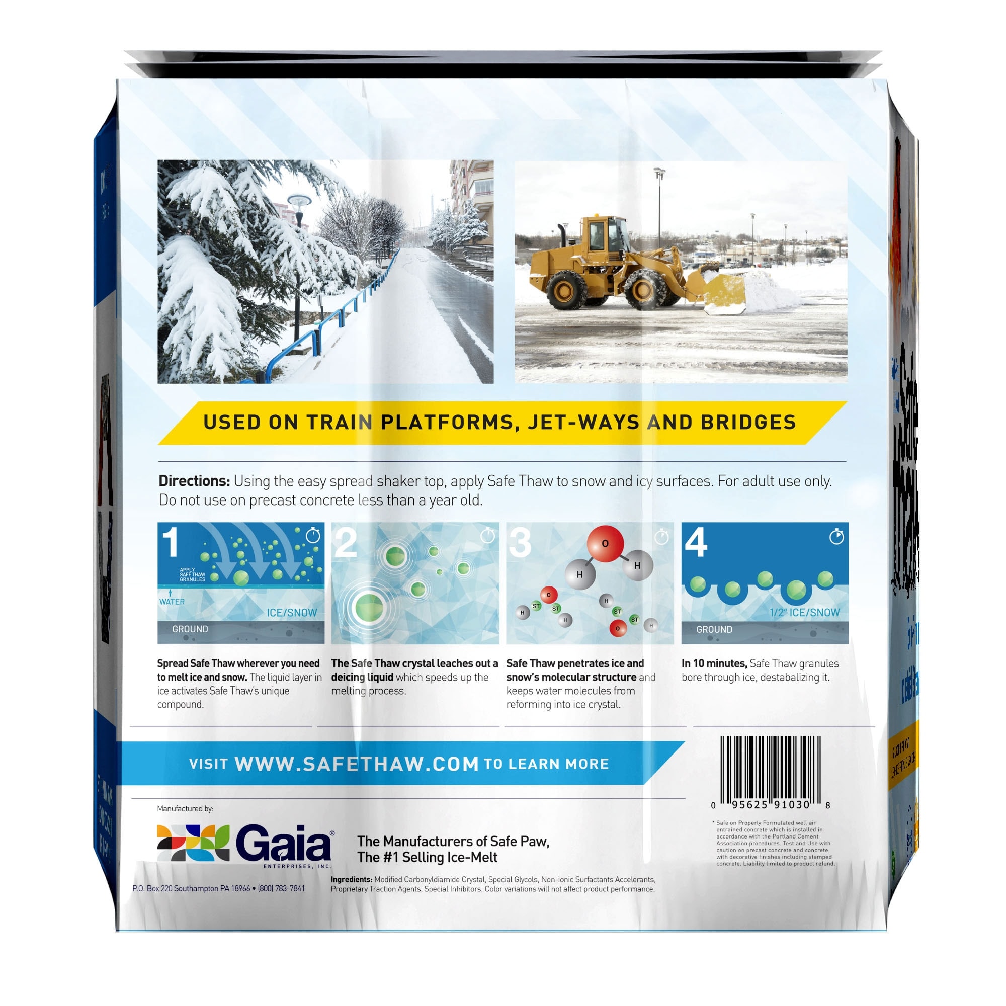 Safe Thaw Industrial Strength Salt Free Traction Agent Ice Melter, 30  Pounds 30 Lbs Bed Bath  Beyond 36543409