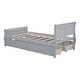 preview thumbnail 49 of 54, Twin Size Wood Platform Bed with 4 Drawers Storage Bed for Kids, Teens