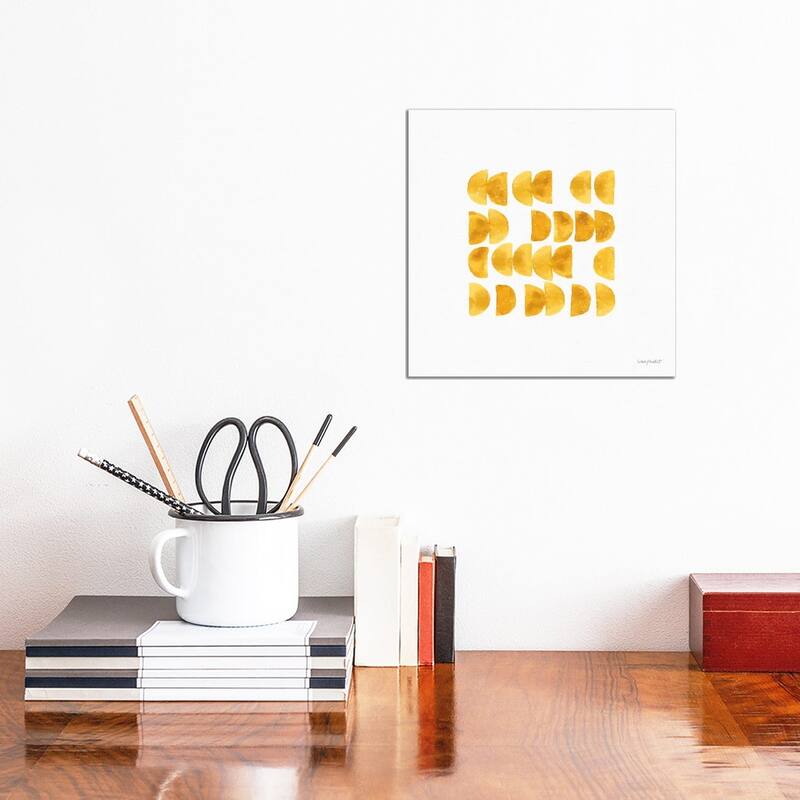 iCanvas "Happy Yellow XIIA" by Lisa Audit Canvas Print - 12x12x0.75