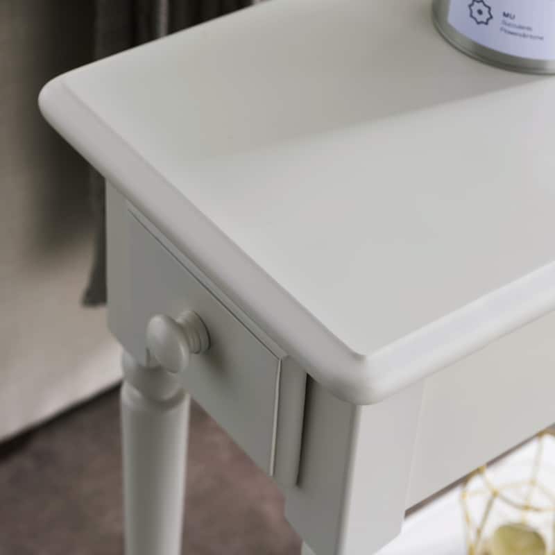 Coastal Chairside Wood Accent Table