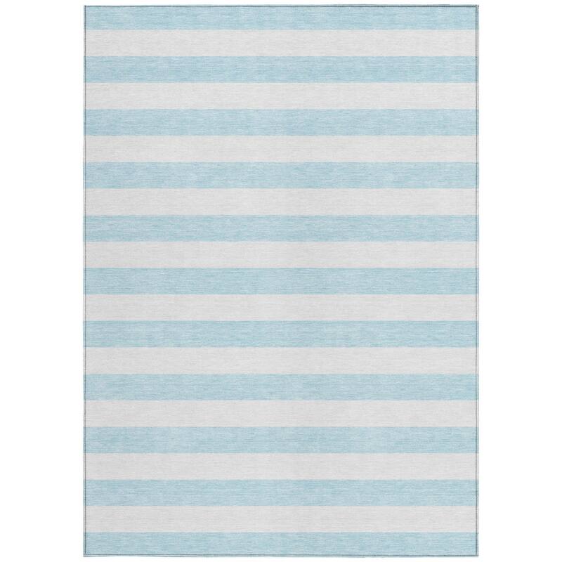 Alro Stripe Weather Resistant Classic Meets Modern Runner Outdoor Rug