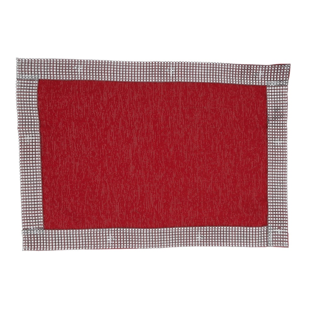 Jeweled Border Design Placemat - set of 4 pcs