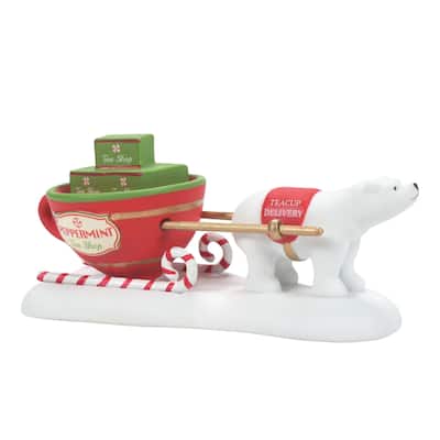 department 56 teacup delivery service christmas figurine #6011407