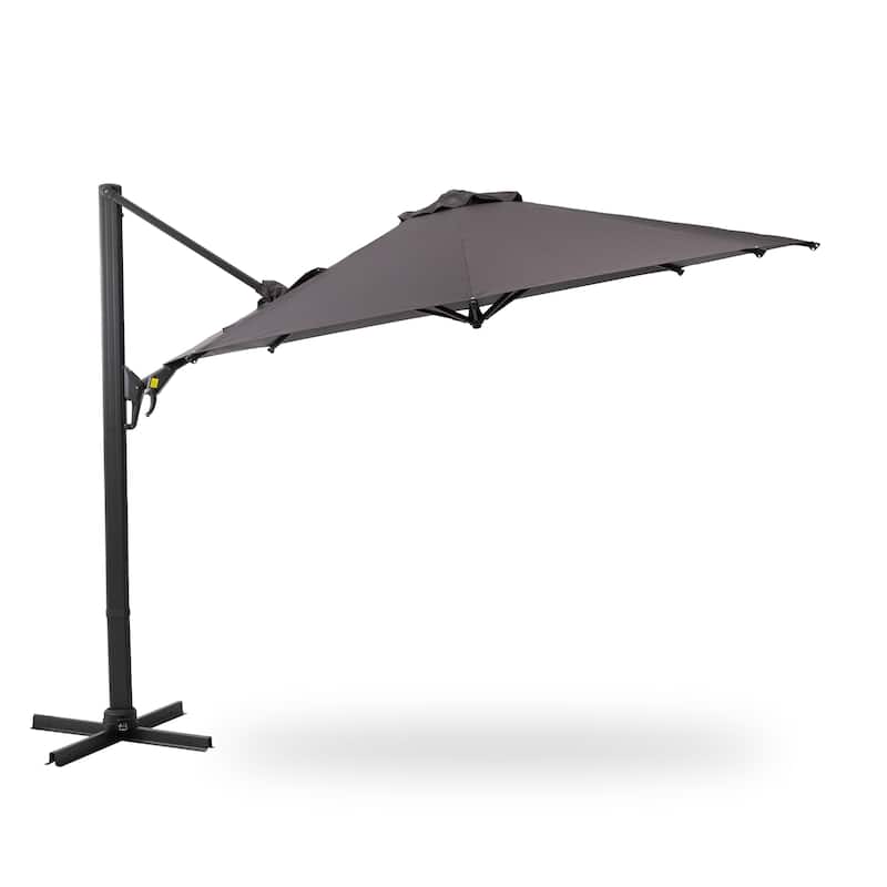 11ft Outdoor Cantilever Patio Umbrella (Base Not Included) - Grey