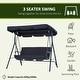 preview thumbnail 7 of 25, Outsunny 3-Person Porch Lawn Swing