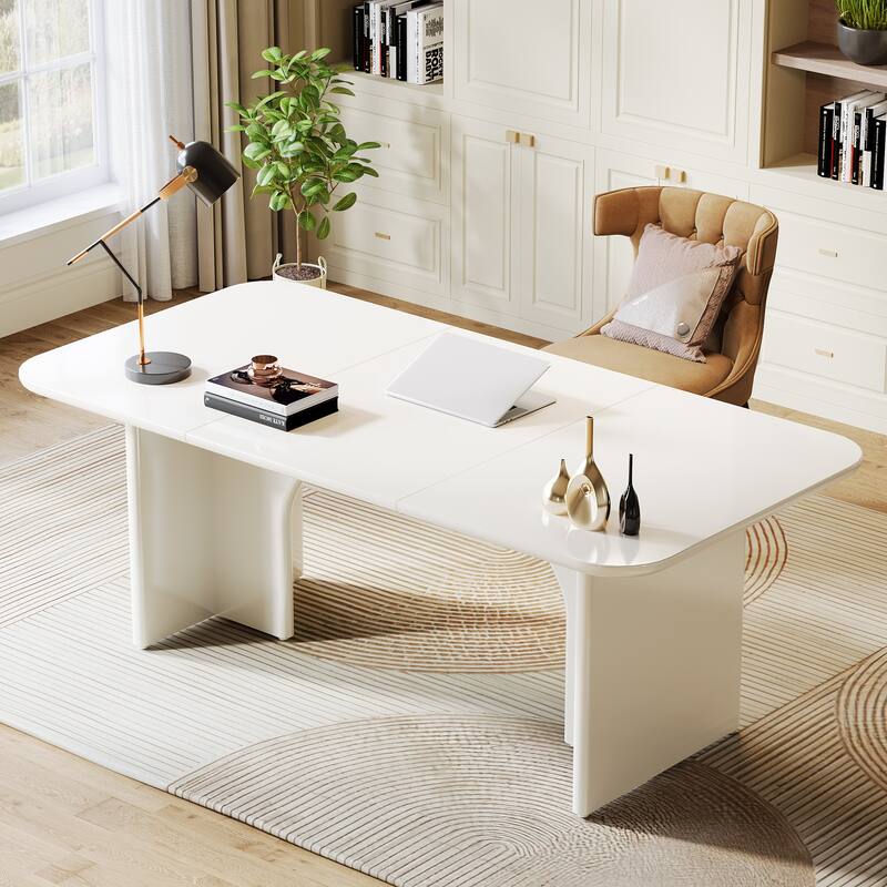 63" Executive Desk, Large Computer Desk Modern Home Office Desk
