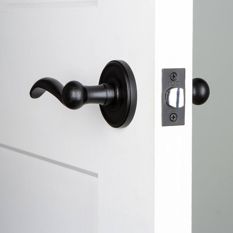 Ageless Iron Loch - Rustic Cast Iron Left Handed Passage Door Lever