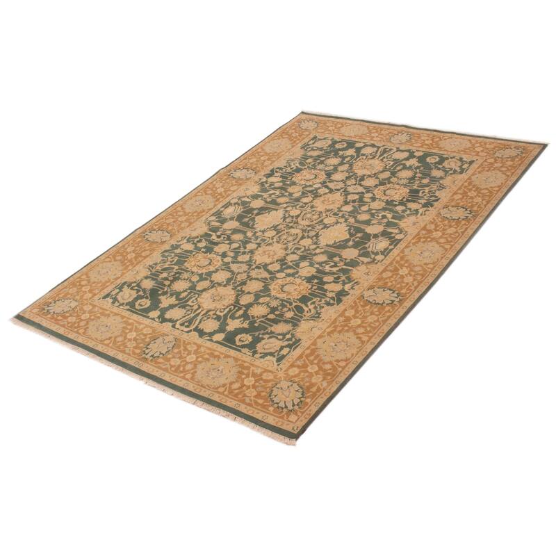 ECARPETGALLERY Hand-knotted Pako Persian 18 Of 20 Teal Wool Rug - 6'0 x 8'8