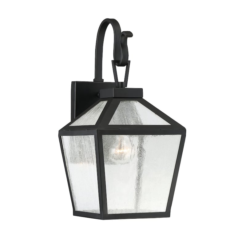 Black One Light Wall Mount from the Woodstock Collection