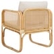 preview thumbnail 22 of 22, SAFAVIEH Alybeth Boho Coastal Solid Wood Accent Chair with Cushion - 26" W x 26" D x 26" H