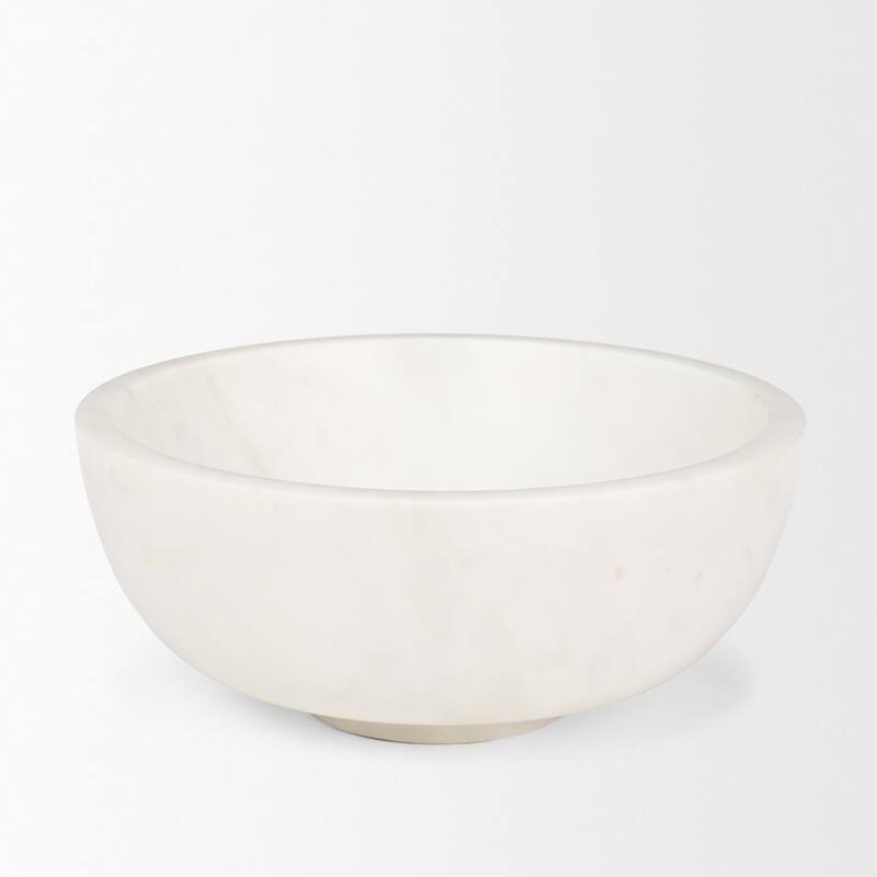 Katora Premium White Marble Bowl - 9.5L x 9.5W x 4.0H