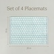 preview thumbnail 5 of 91, over&back Hand-Blocked 100% Cotton Placemats - Machine Washable - Set of 4