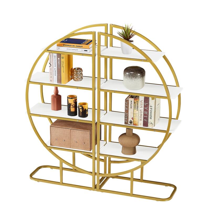 4 Tiers Home Office Open Bookshelf