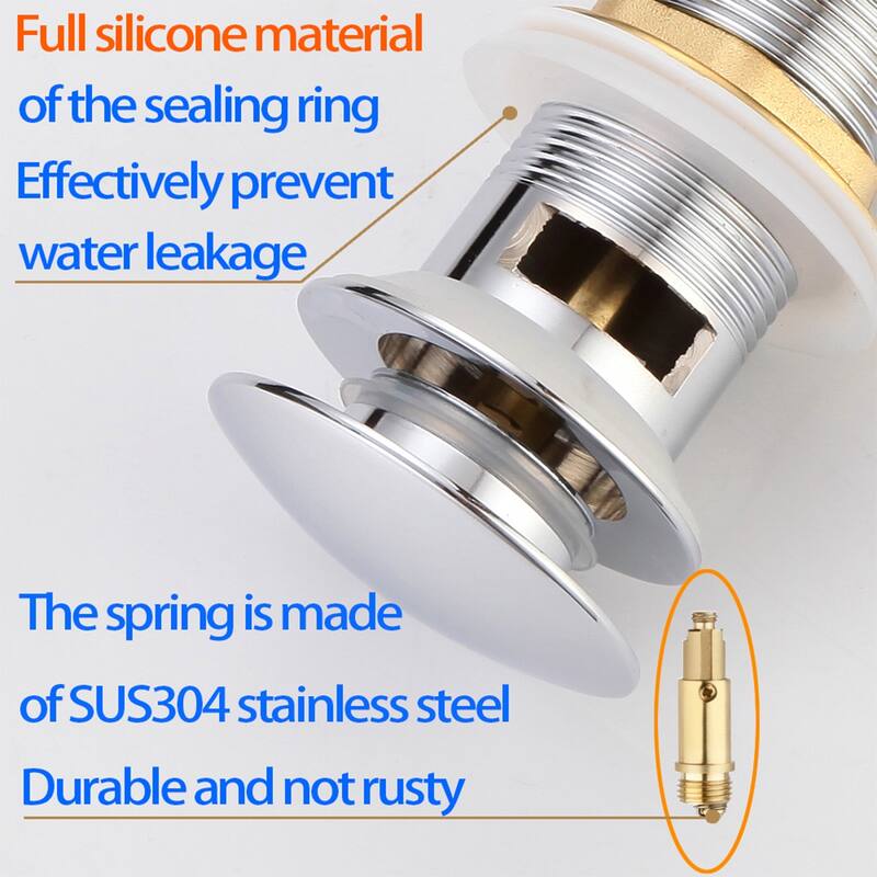 Modland C-Shaped Single Hole Bathroom Faucet, 500K Cycle CUPC Certified, 6-Inch Cover Plate, Black / Gold / Nickel / Chrome