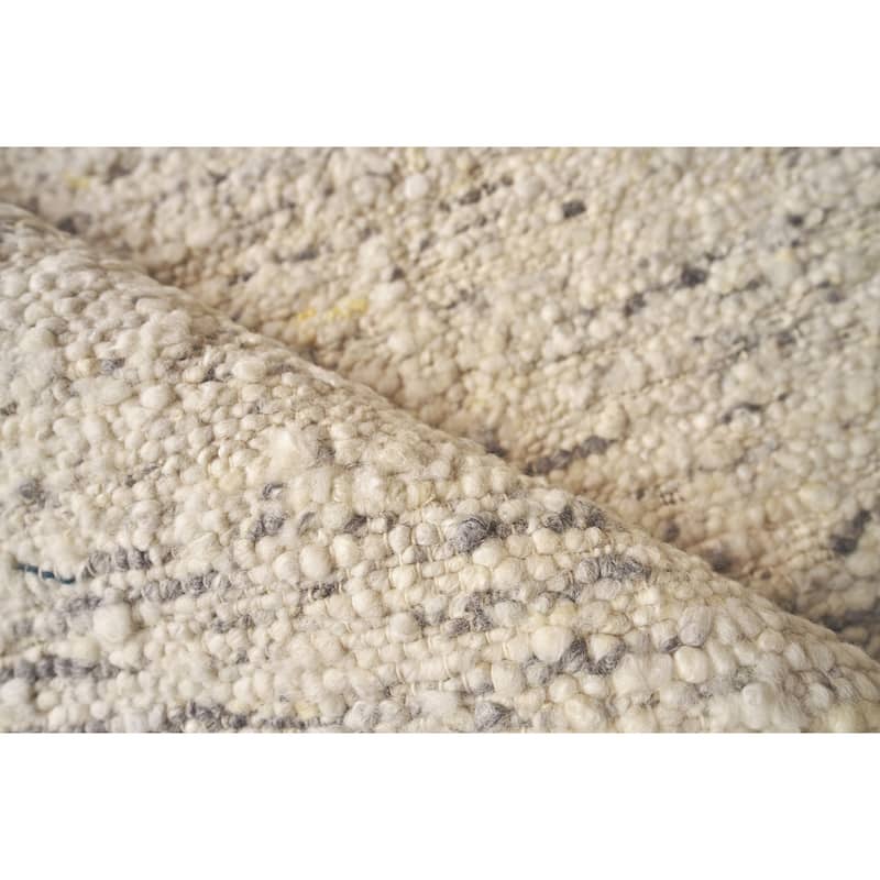 EXQUISITE RUGS Tocayo Flatweave New Zealand Wool Ivory/Grey Area Rug