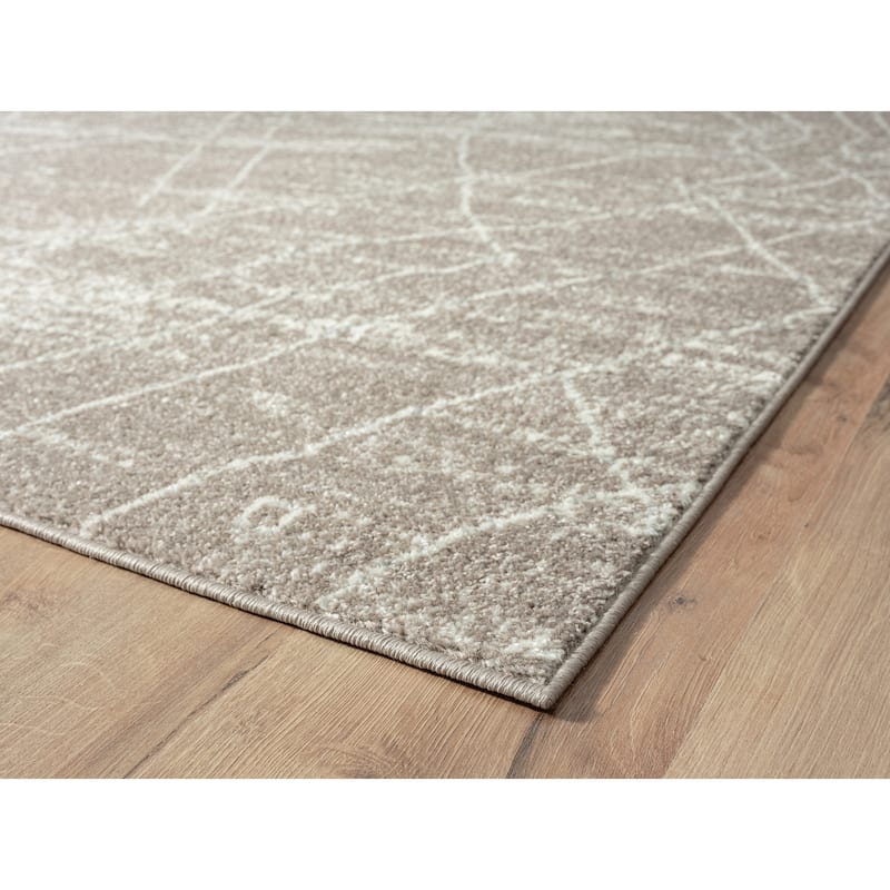 Abani Casa Tribal Beige Print Indoor Area Rug