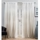 preview thumbnail 26 of 26, ATI Home Crescendo Lined Blackout Hidden Tab Curtain Panel Pair 52x108 - Champagne